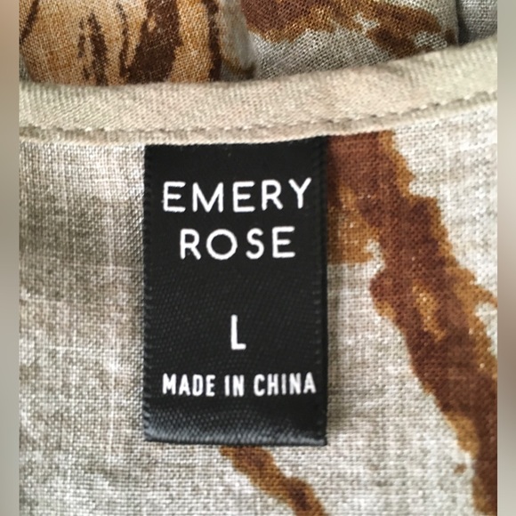 Beautiful floral pattern loose linen dress - Picture 3 of 3